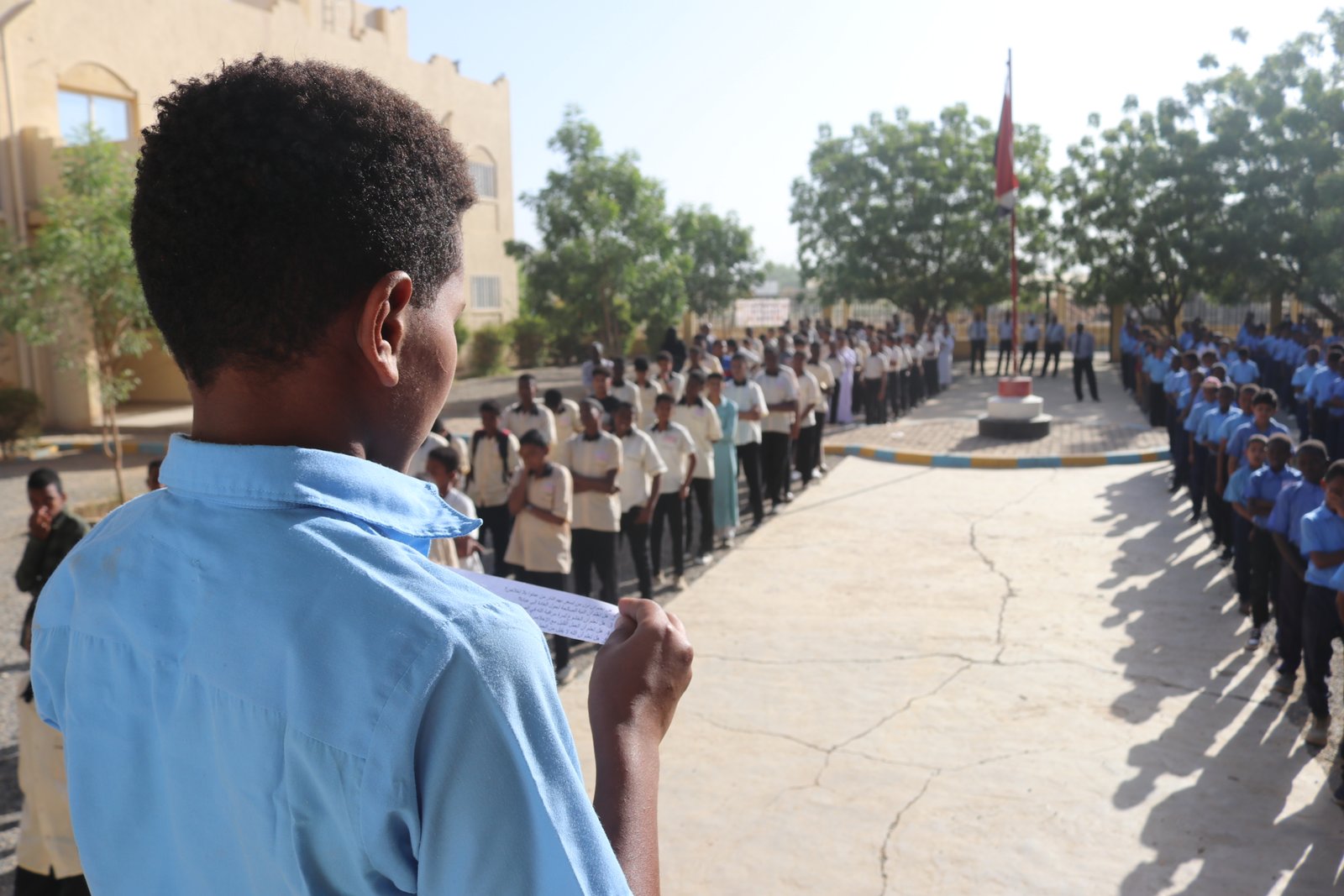 مشروع "اشراقة الصباح" - تفعيل وتطوير طابور الصباح للطلاب والطالبات